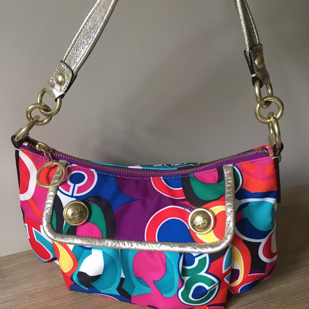 Coach, multicolor mini shoulder bag